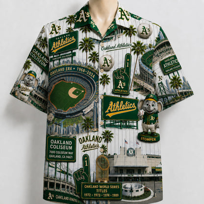All Baseball Teams Iconic 2 Moments Aloha Shirt for Baseball Fans Button-Up Unisex Hawaiian Shirt For Men and Women