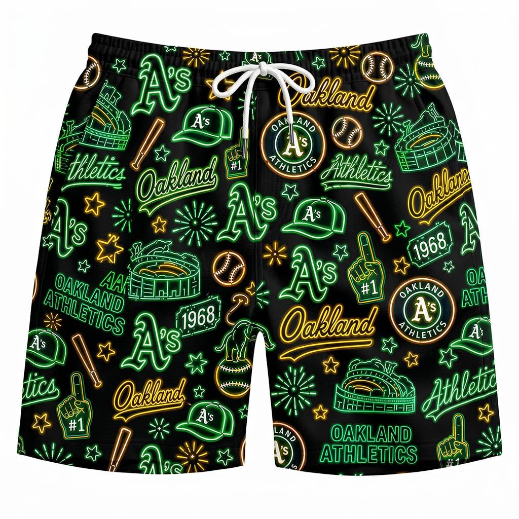 All Baseball Teams Neon Pattern Vibe Summer Party Button-Up Unisex Hawaiian Shirt For Men and Women