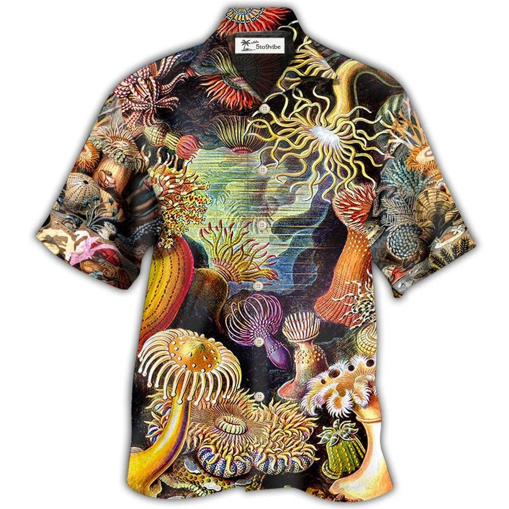 Hawaiian Shirt / Adults / S Ocean Biology Ocean Lover Basic Background - Hawaiian Shirt 