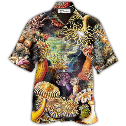 Hawaiian Shirt / Adults / S Ocean Biology Ocean Lover Basic Background - Hawaiian Shirt 
