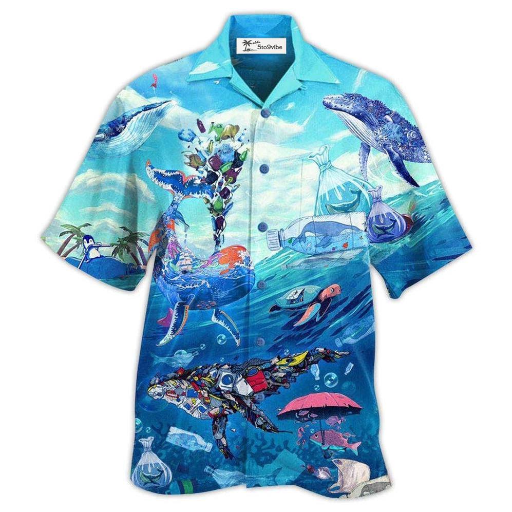 Hawaiian Shirt / Adults / S Ocean Save The Ocean - Hawaiian Shirt 