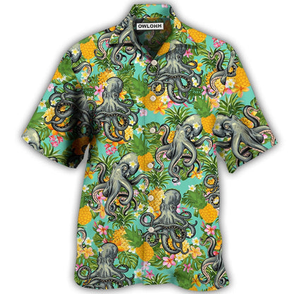 Hawaiian Shirt / Adults / S Octopus Tropical Peace Life Style - Hawaiian Shirt 