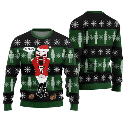 Oh Crack Nutcracker Ugly Christmas Sweater