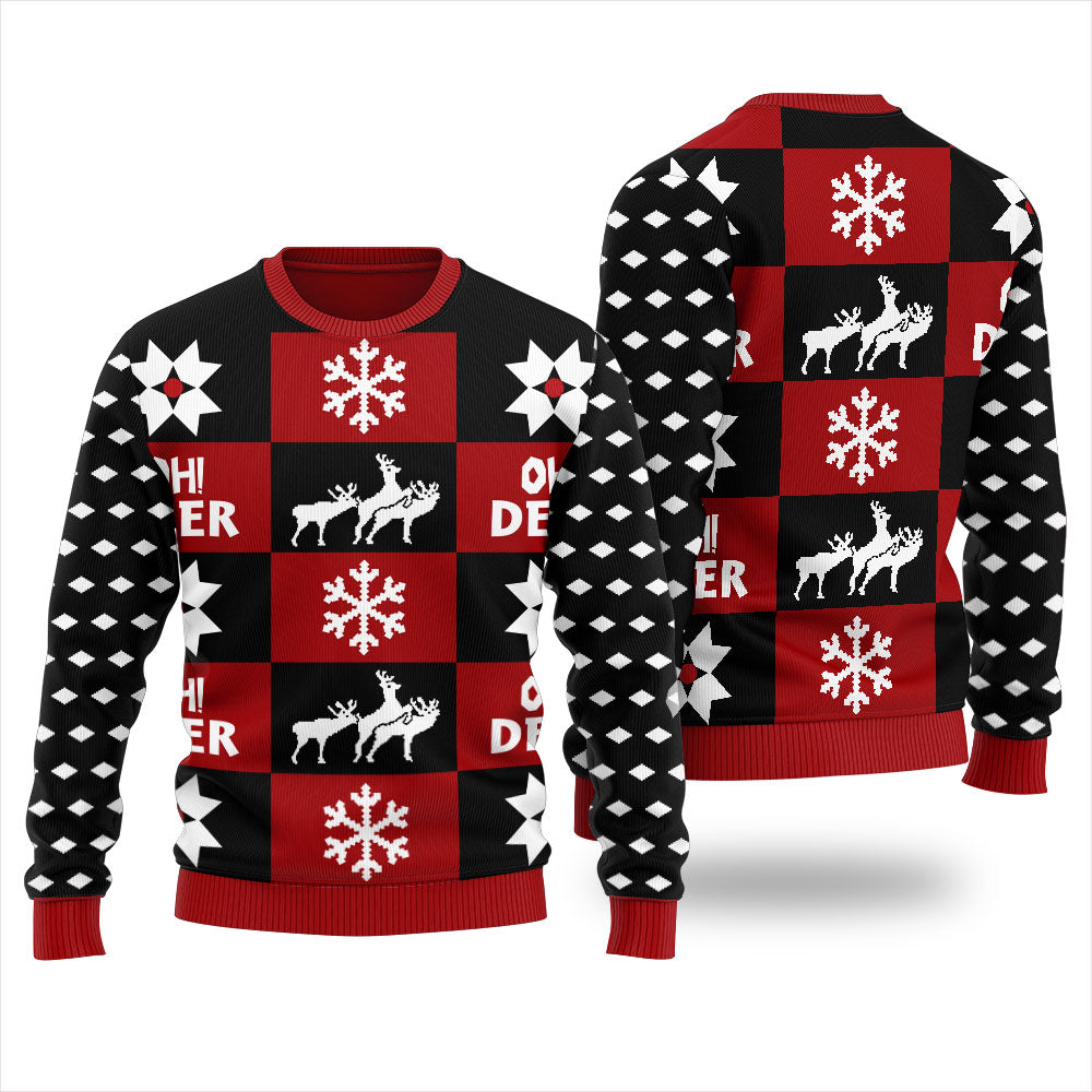 Oh Deer Ugly Christmas Sweater