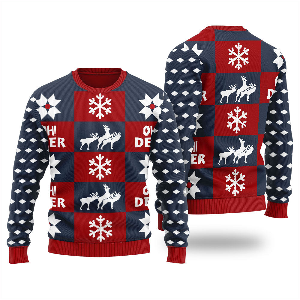 Oh Deer Ugly Christmas Sweater