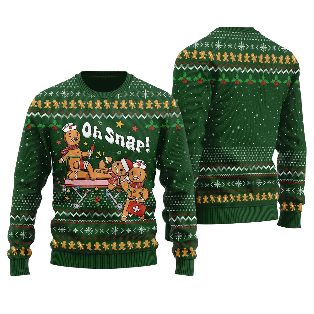 Oh Snap Christmas Cookies Ugly Christmas Sweater