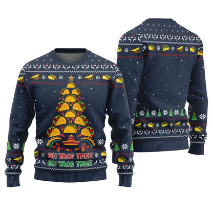 Oh Taco Tree Ugly Christmas Sweater