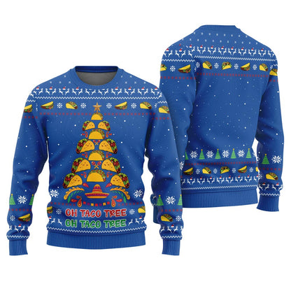 Oh Taco Tree Ugly Christmas Sweater