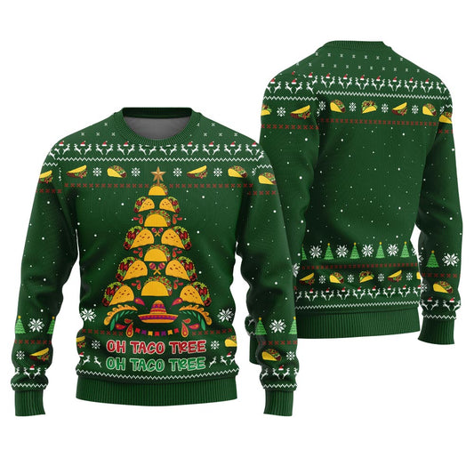 Oh Taco Tree Ugly Christmas Sweater