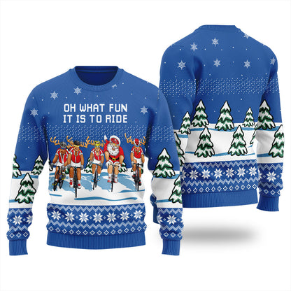 Oh What Fun It Is To Ride Ugly Christmas Sweater