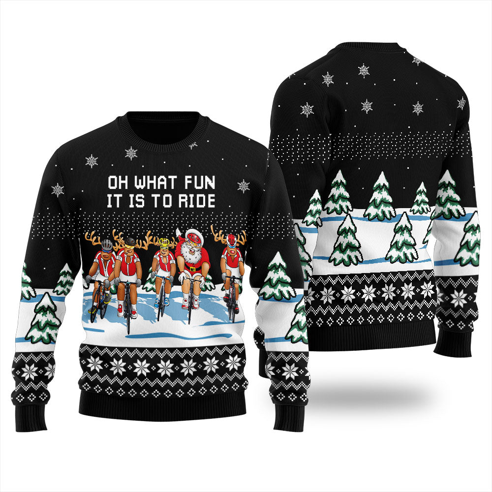 Oh What Fun It Is To Ride Ugly Christmas Sweater