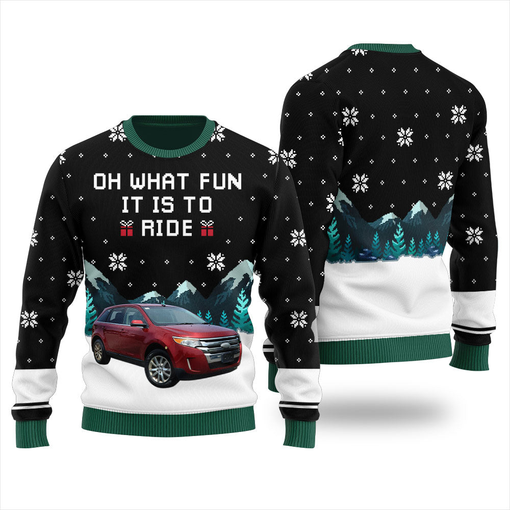 Oh Whats Fun It Is To Ride Customize Ugly Christmas Sweater