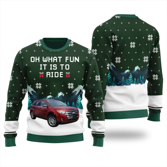 Oh Whats Fun It Is To Ride Customize Ugly Christmas Sweater