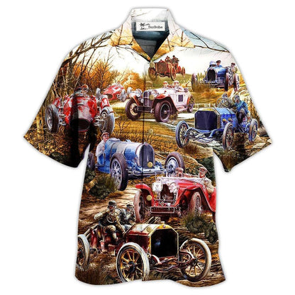 Hawaiian Shirt / Adults / S Car Old Vintage - Hawaiian Shirt 