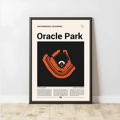 Baseball Stadium Seating Diagram - Vertical Poster - 5to9vibe