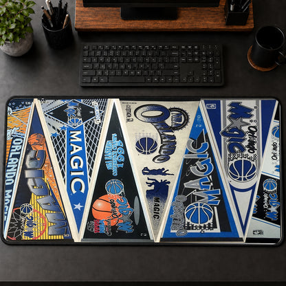 All Basketball Teams Vintage Pennant Anniversary For Fans Desk Mat Mouse Pad Trending - 5to9vibe