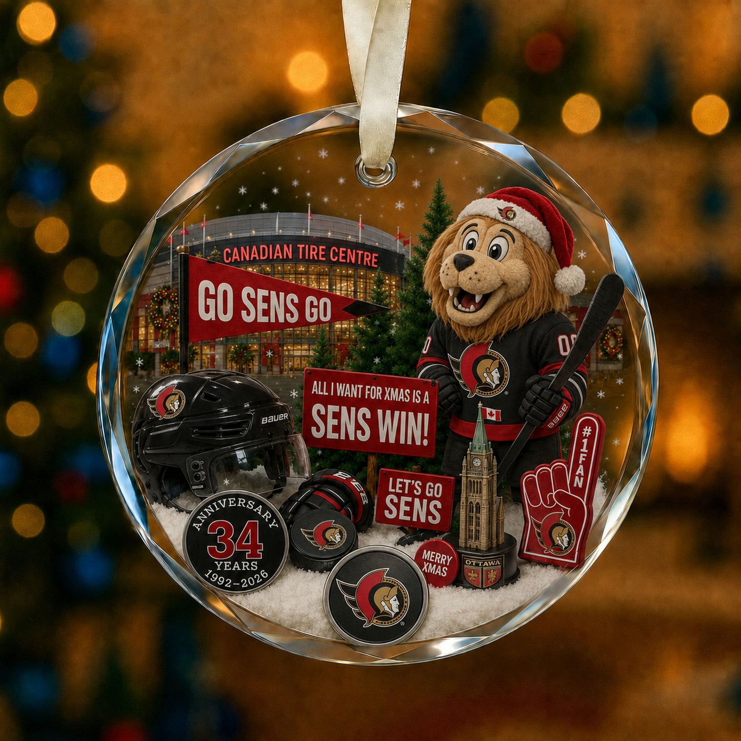 All Hockey Teams Christmas Glass Ornament With Gift Box Trending - 5to9vibe