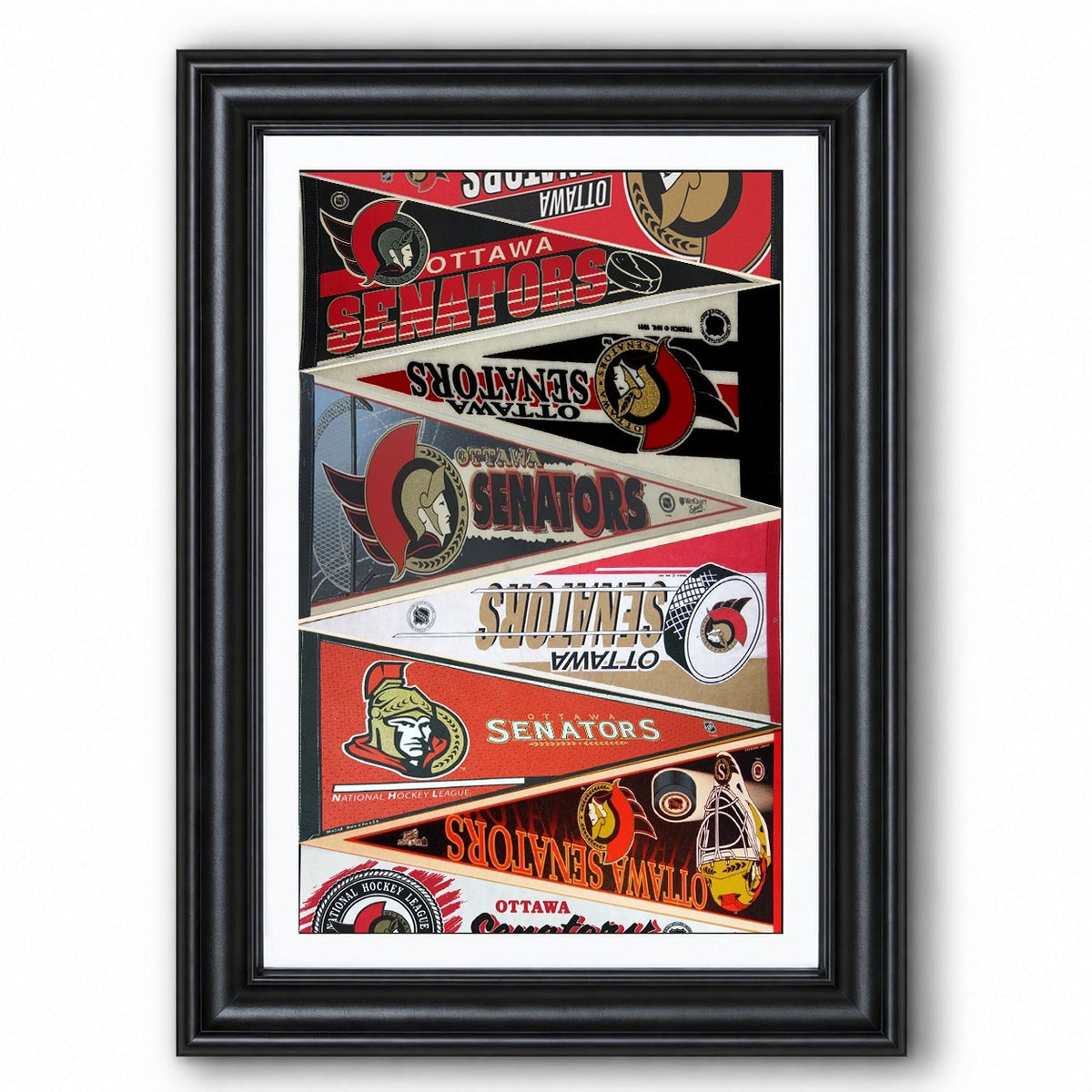 All Hockey Teams Vintage Pennant Anniversary For Fans No Frame Vertical Poster - 5to9vibe