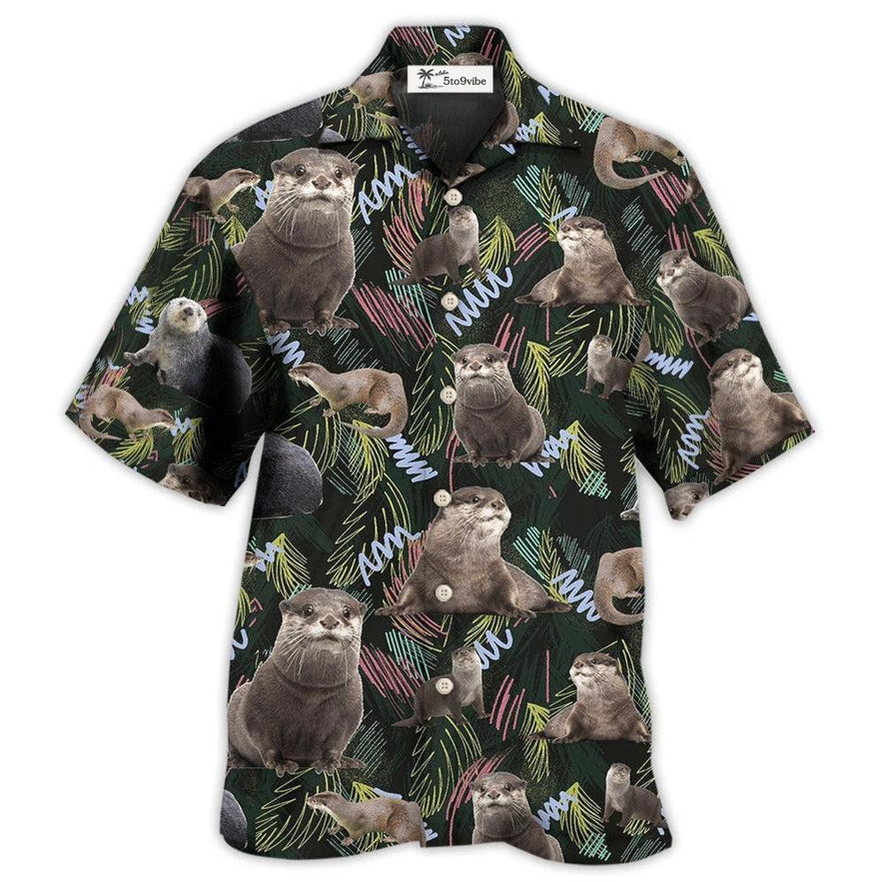 Hawaiian Shirt / Adults / S Otter Love Animals Life Style Amazing - Hawaiian Shirt 