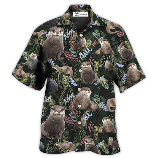 Hawaiian Shirt / Adults / S Otter Love Animals Life Style Amazing - Hawaiian Shirt 