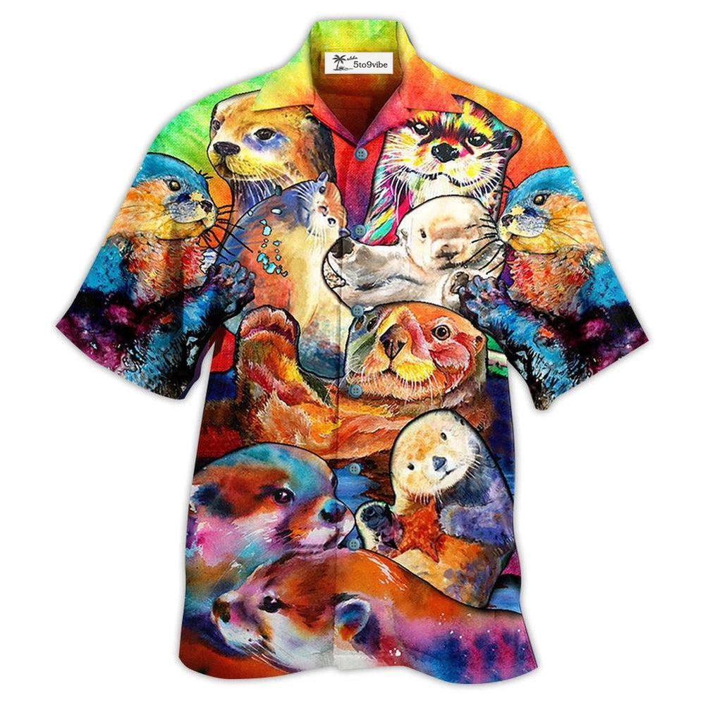 Hawaiian Shirt / Adults / S Otter Lovely Cute Animals - Hawaiian Shirt 