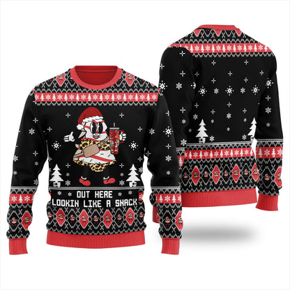 Out Here Lookin Like A Snack Women's Ugly Christmas Sweater