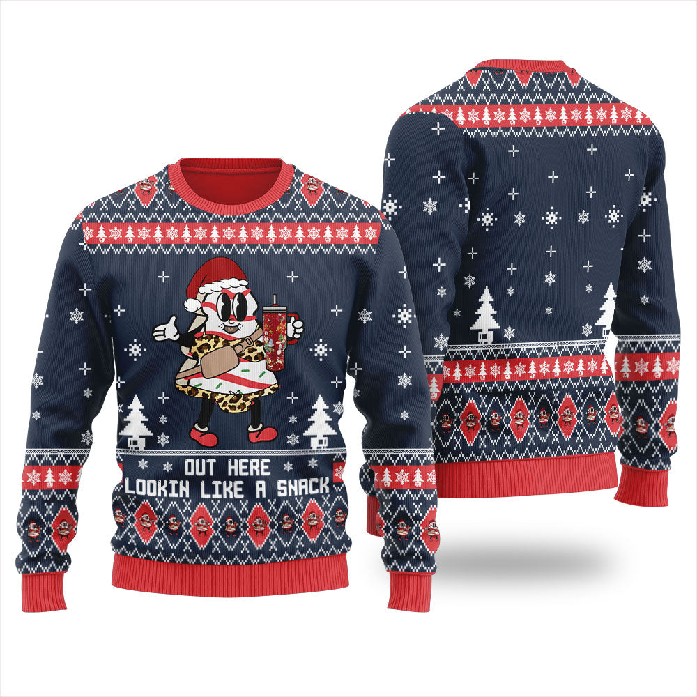 A Snack Cake Men's Ugly Christmas Sweater