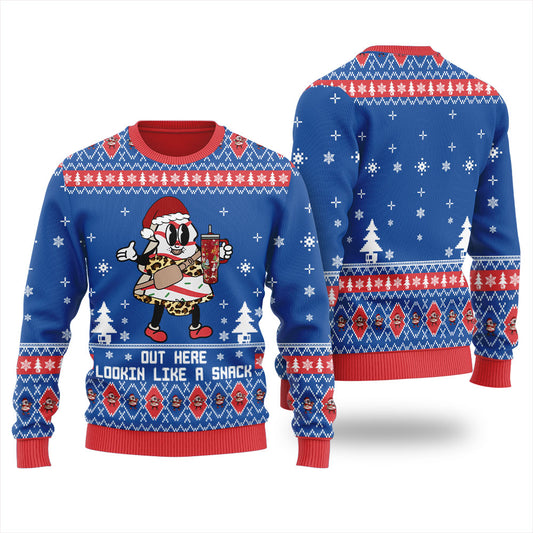 Out Here Lookin Like A Snack Women's Ugly Christmas Sweater