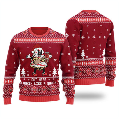 Out Here Lookin Like A Snack Women's Ugly Christmas Sweater