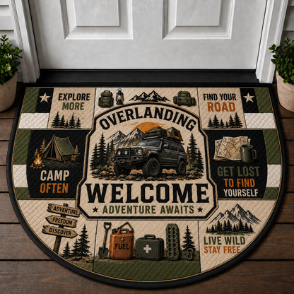 Camp Host Welcome Doormat - RV Camper & Campfire Outdoor Welcome Mat - 5to9vibe