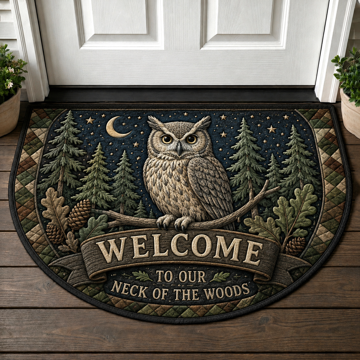 Buffalo Welcome Mat – Wild and Free Rustic Nature Doormat - 5to9vibe