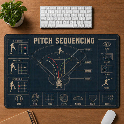 Pitch Sequencing Blueprint Desk Mat | 5To9Vibe