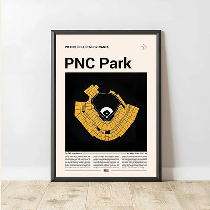 Baseball Stadium Seating Diagram - Vertical Poster - 5to9vibe