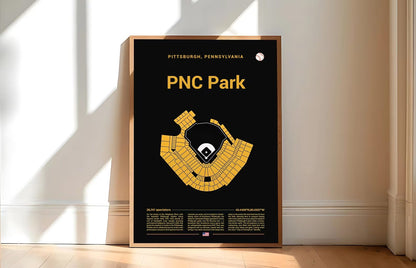 Baseball Stadium Seating Chart - Vertical Poster - 5to9vibe