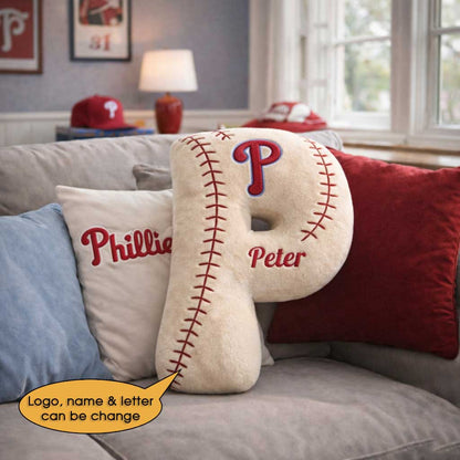 Baseball Pillow Custom Name and Logo All Teams  Irregular-Shaped Pillow Custom