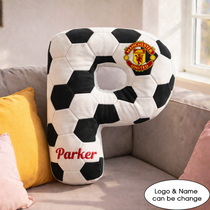 Football UK Pillow Custom Name and Logo All Teams Irregular-Shaped Pillow Custom