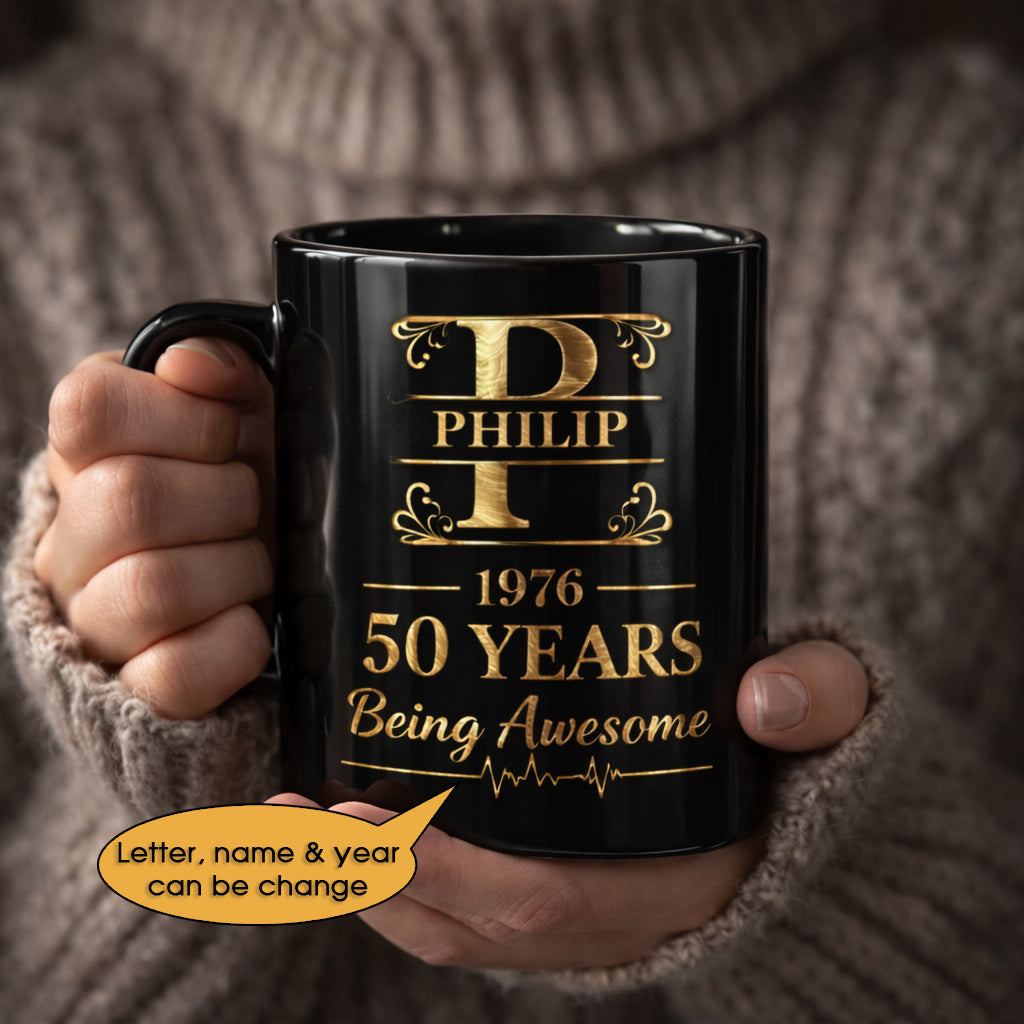 11oz Ceramic Mug Age personalized name, year, letter for birthday - 11oz Ceramic Mug Hot Sale