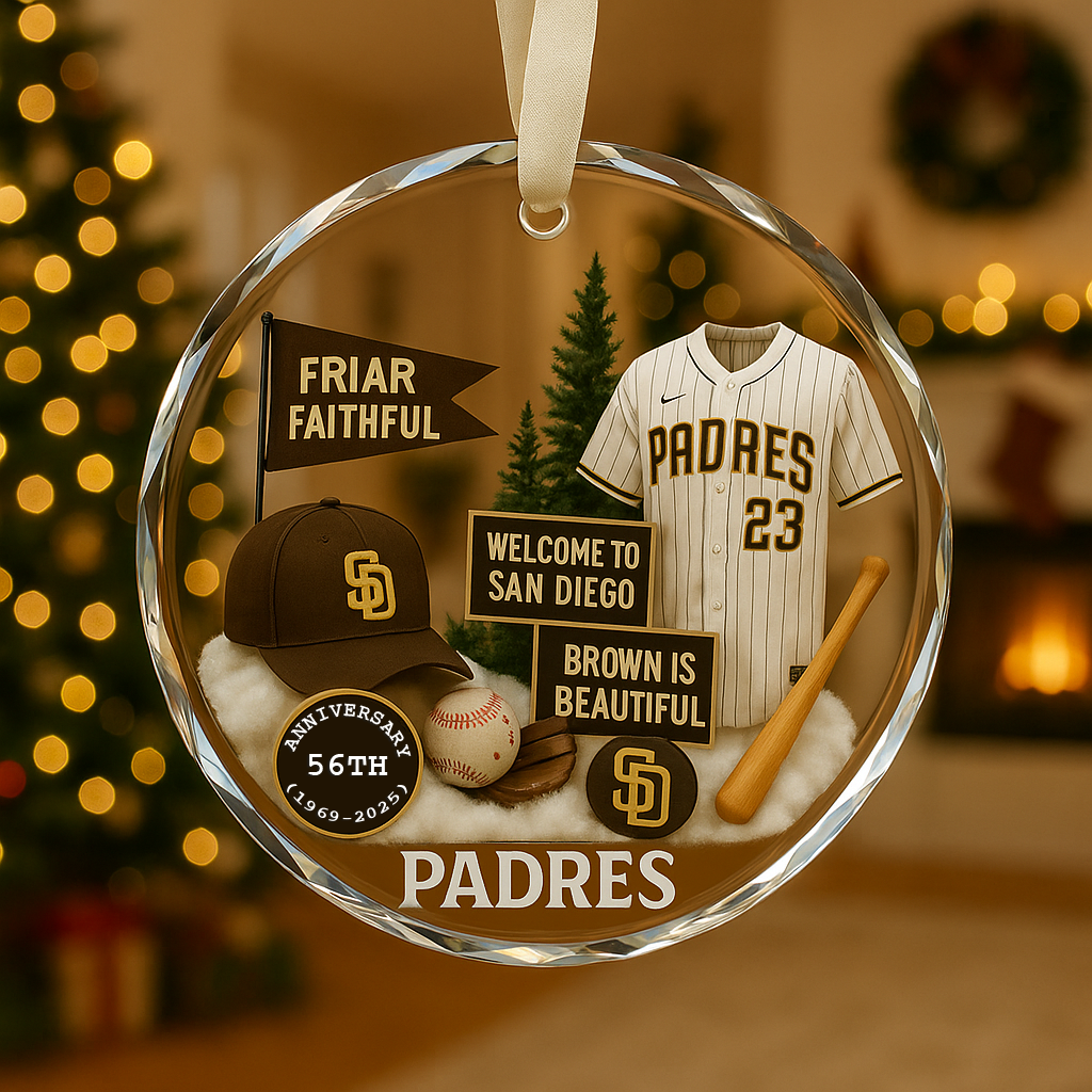 Baseball Glass Ornament 3 With Gift Box Christmas Baseball Team - Glass Ornament-Glass Ornament-5TO9VIBE
