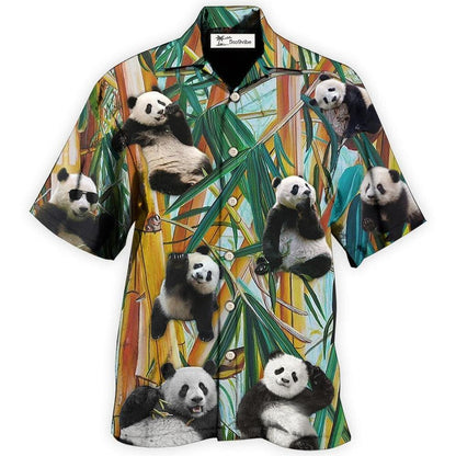Hawaiian Shirt / Adults / S Panda Cute Panda Play Alone - Hawaiian Shirt 