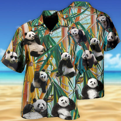 Panda Cute Panda Play Alone - Hawaiian Shirt 