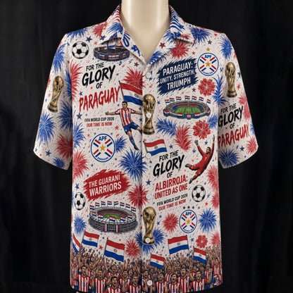 All Teams World Cup Champion Football Soccer Unisex Button-Up Hawaiian Shirt For Men & Women