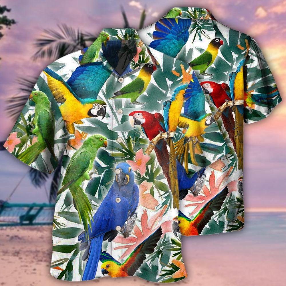 Parrot Tropical Leaf - Hawaiian shirt 