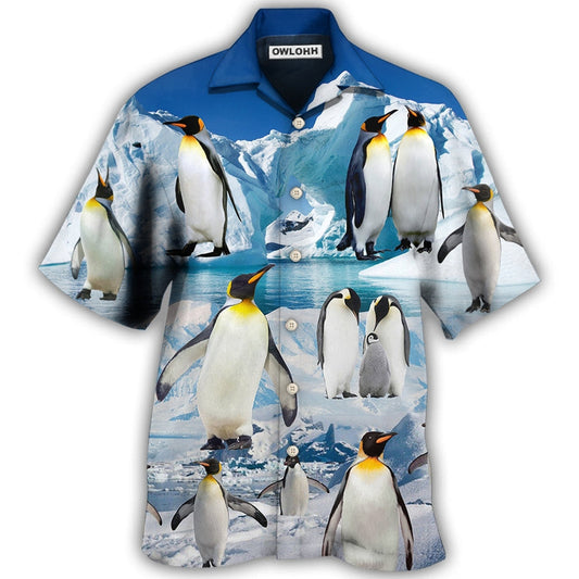 Penguin Cute Style In Snow - Hawaiian Shirt 