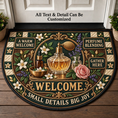 Perfume Blending Personalized Half Round Mat | 5To9Vibe