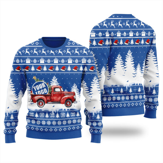 Personalized Car Logo Ugly Sweater For Men