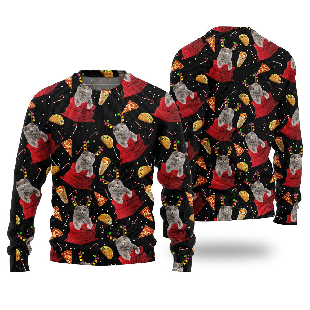 Personalized Cat Ugly Christmas Sweater