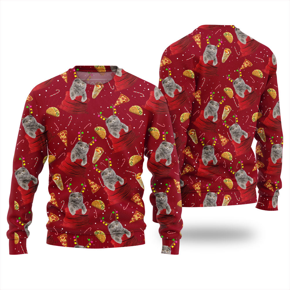 Personalized Cat Ugly Christmas Sweater