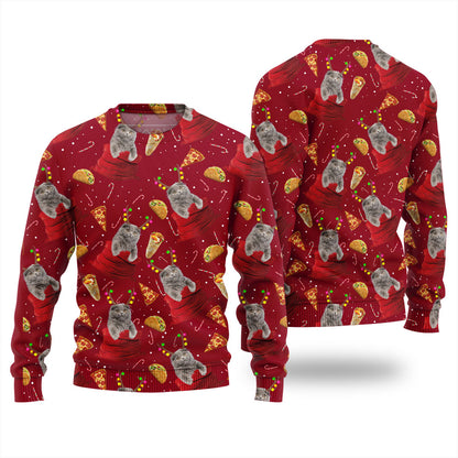 Personalized Cat Ugly Christmas Sweater