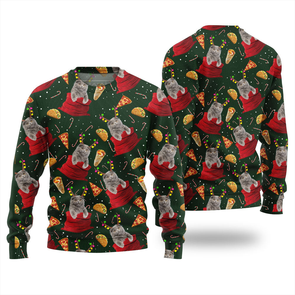 Personalized Cat Ugly Christmas Sweater