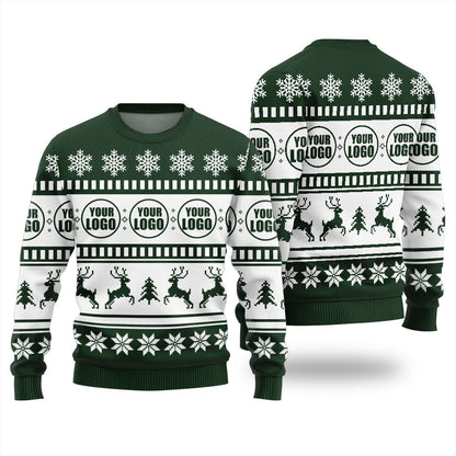 Personalized Christmas Sweater With Company Logo